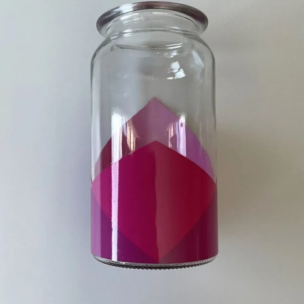 Proflowers Pink Ombre Style Glass Floral Vase Home Accent